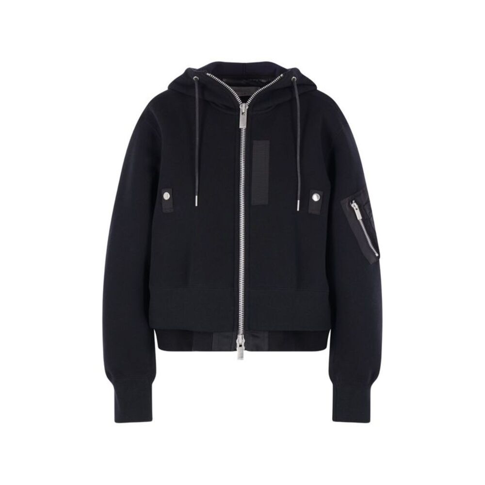 Sacai Women Nylon And Cotton Hoodie
